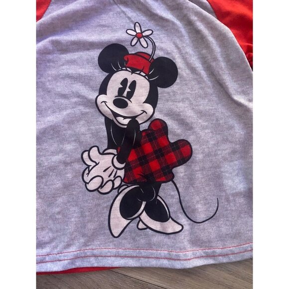 Disney Pajamas Top Minnie Mouse 100% Polyester Flame Resistant 3T - Picture 7 of 9